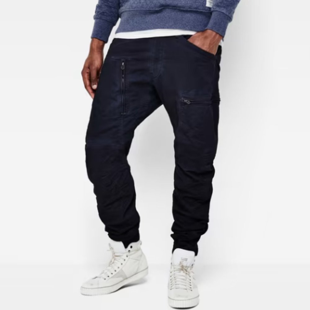 G-STAR RAW- POWEL 3D TAPERED CUFFED PANTS 34/34